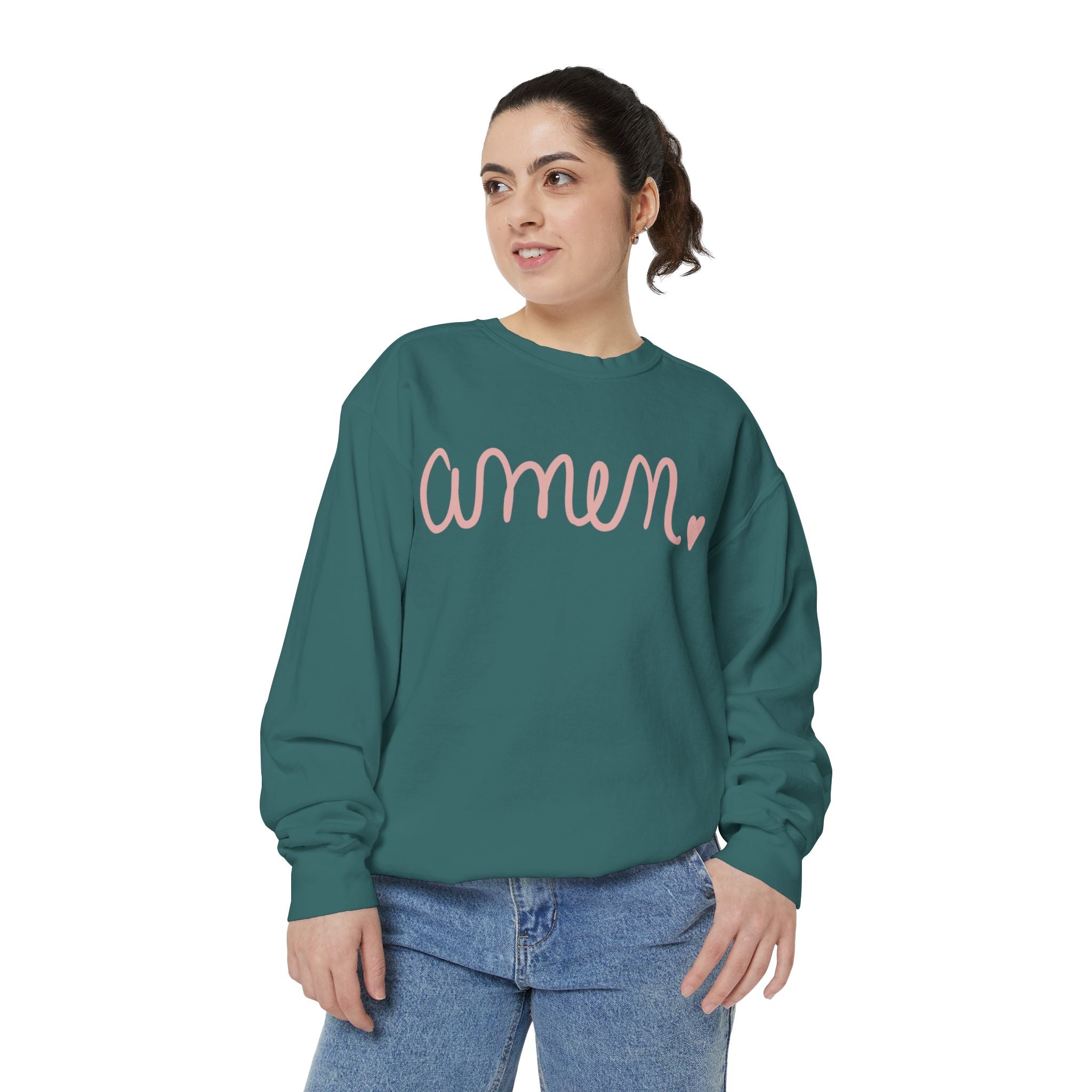 Amen Unisex Garment-Dyed Sweatshirt