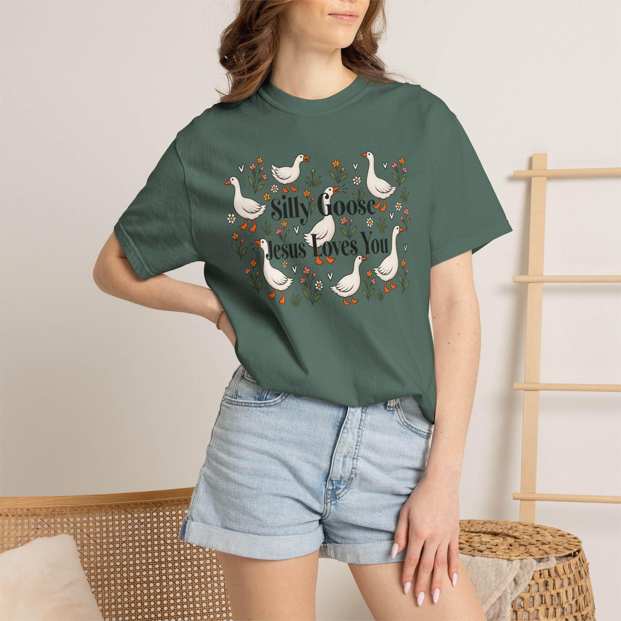 Silly Goose Unisex Garment-Dyed T-shirt