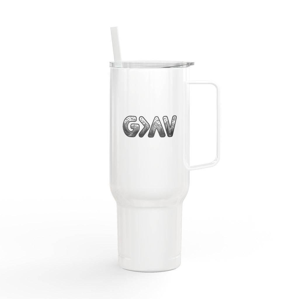 God is greater Insulated Tumbler with Lid, 40oz (Engraving)