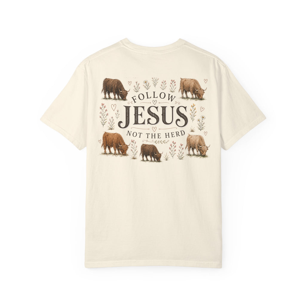 Follow Jesus Unisex Garment-Dyed T-shirt