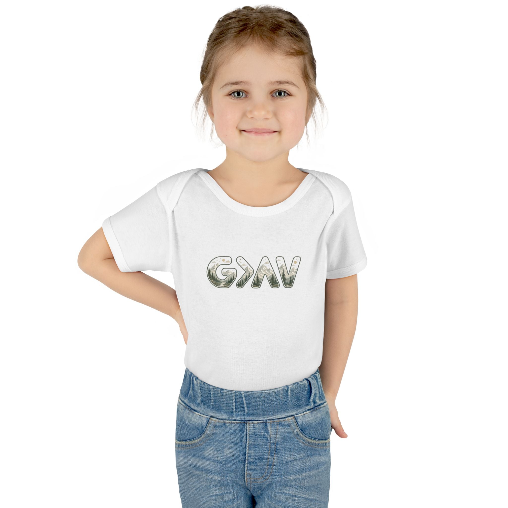 God is greater Infant Baby Rib Bodysuit
