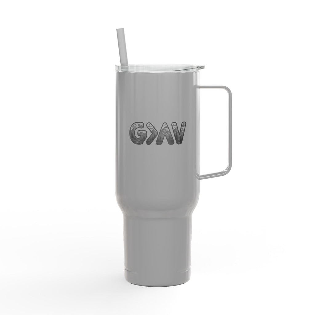 God is greater Insulated Tumbler with Lid, 40oz (Engraving)