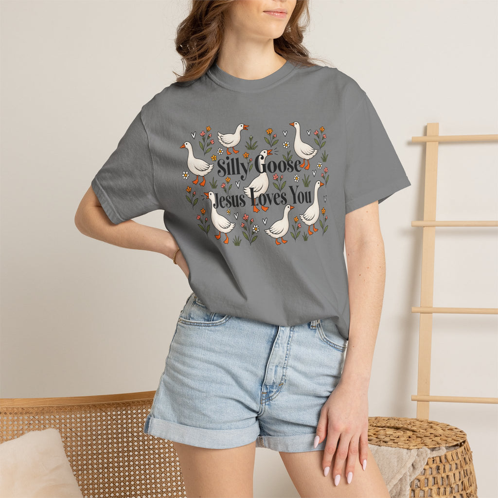 Silly Goose Unisex Garment-Dyed T-shirt