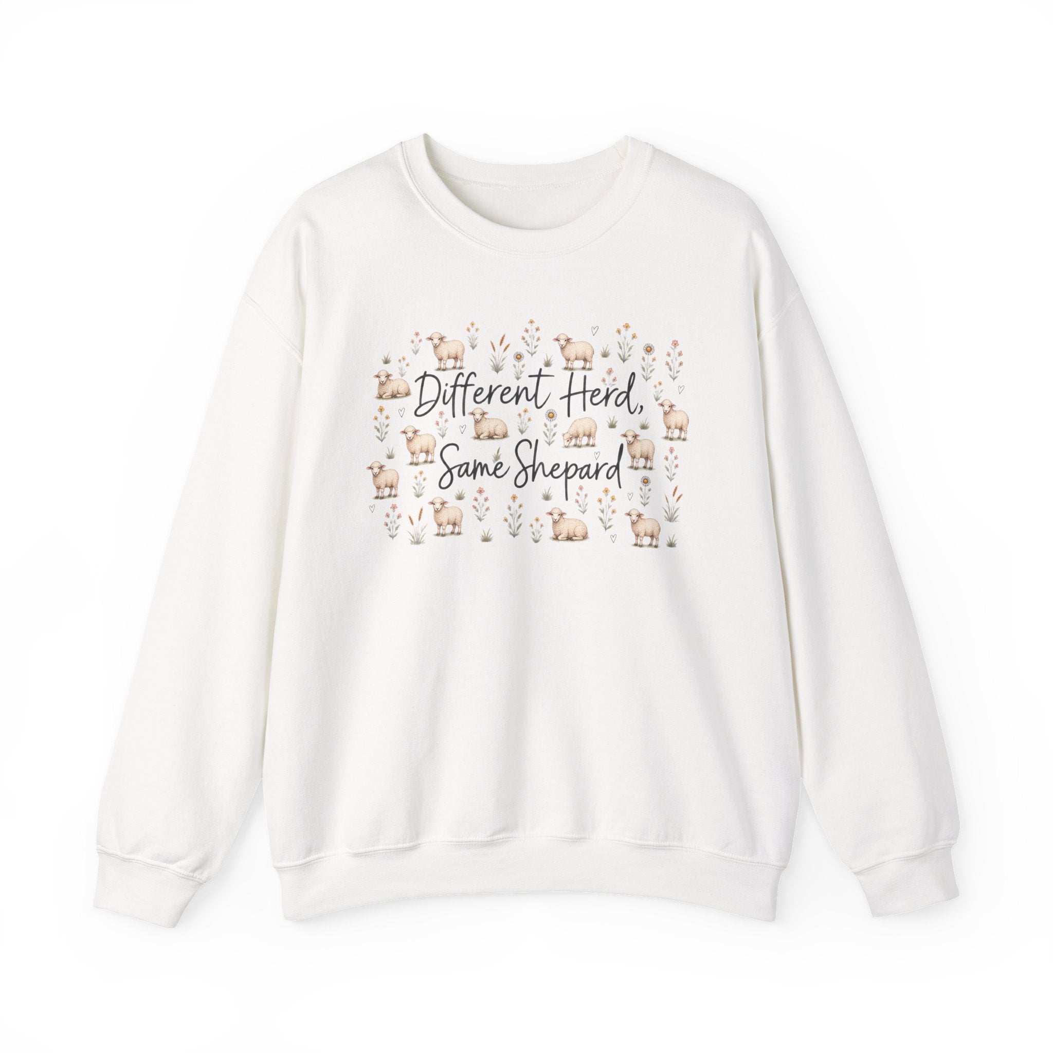 Different herd, same shepherd Unisex Heavy Blend™ Crewneck Sweatshirt