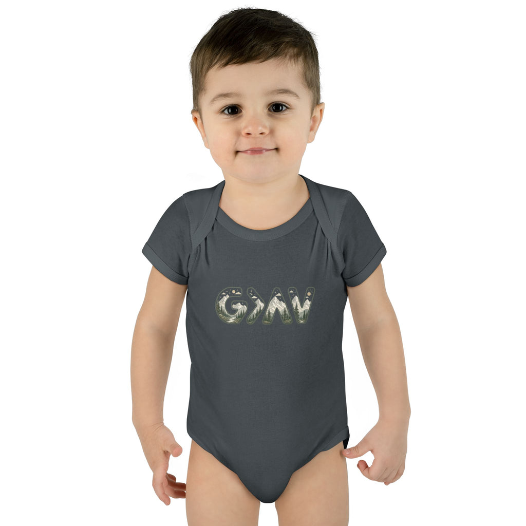 God is greater Infant Baby Rib Bodysuit
