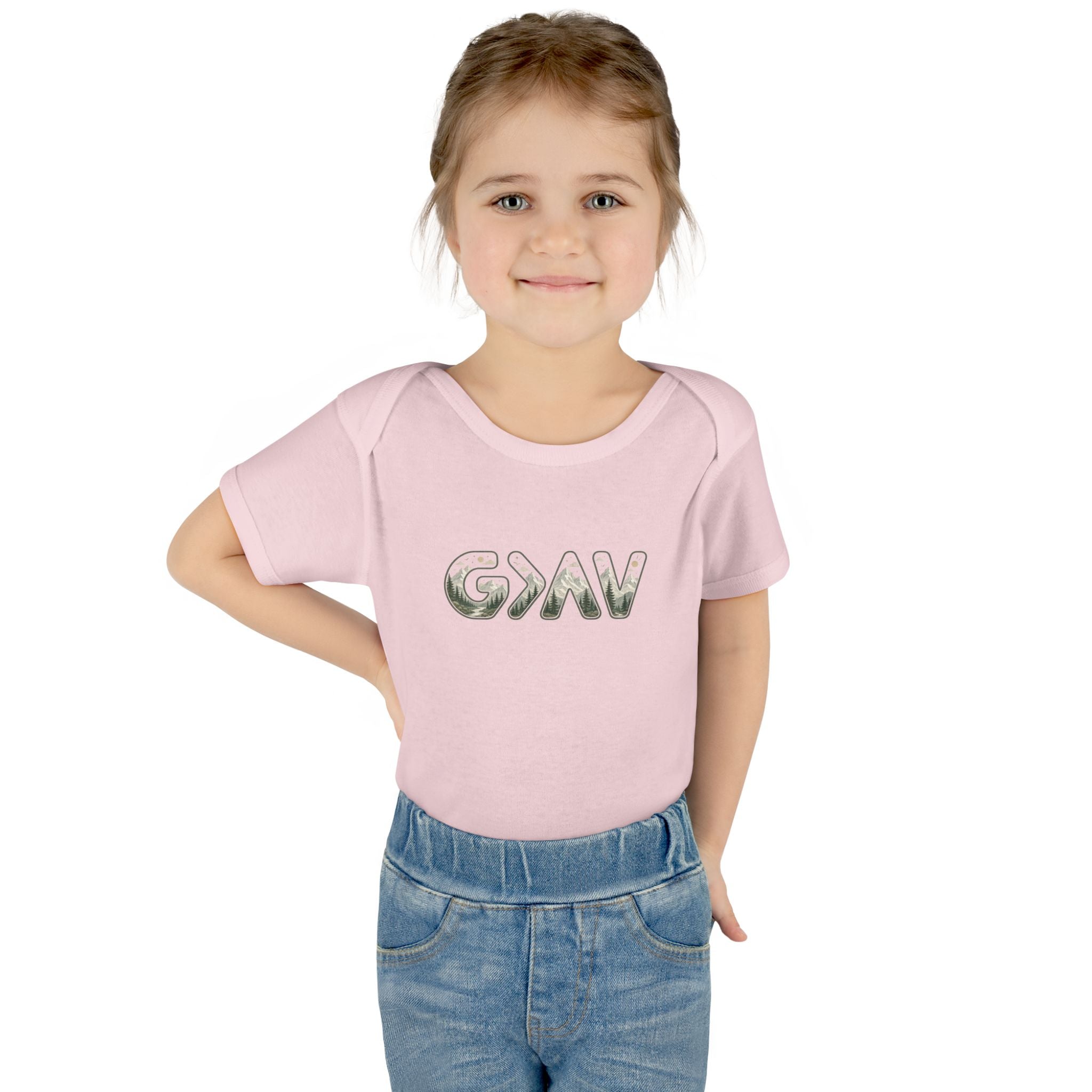 God is greater Infant Baby Rib Bodysuit