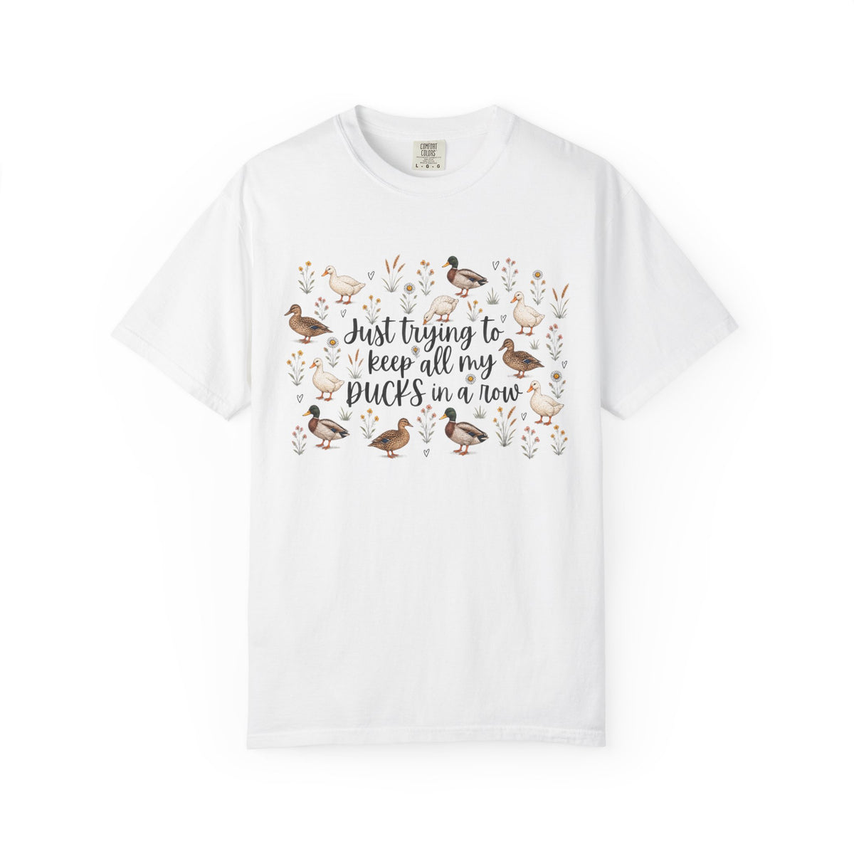 Ducks in a Row Unisex Garment-Dyed T-shirt
