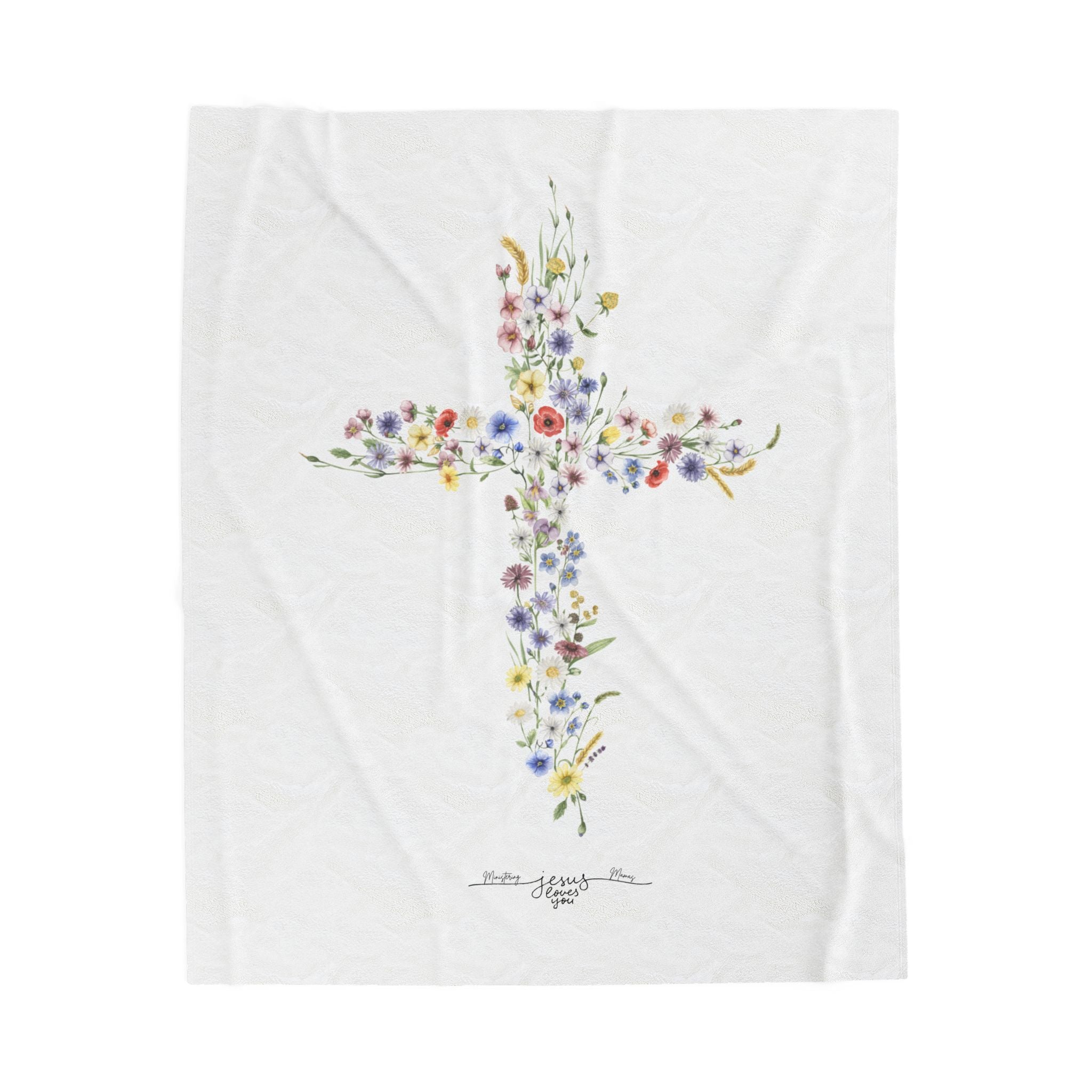 Cross Velveteen Plush Blanket
