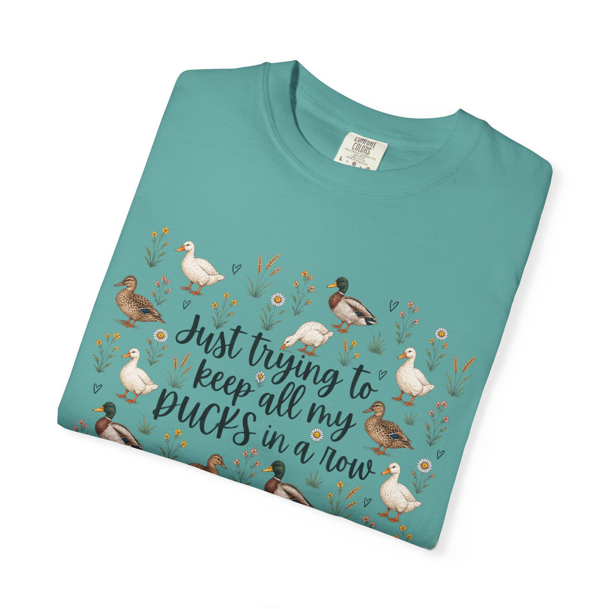 Ducks in a Row Unisex Garment-Dyed T-shirt
