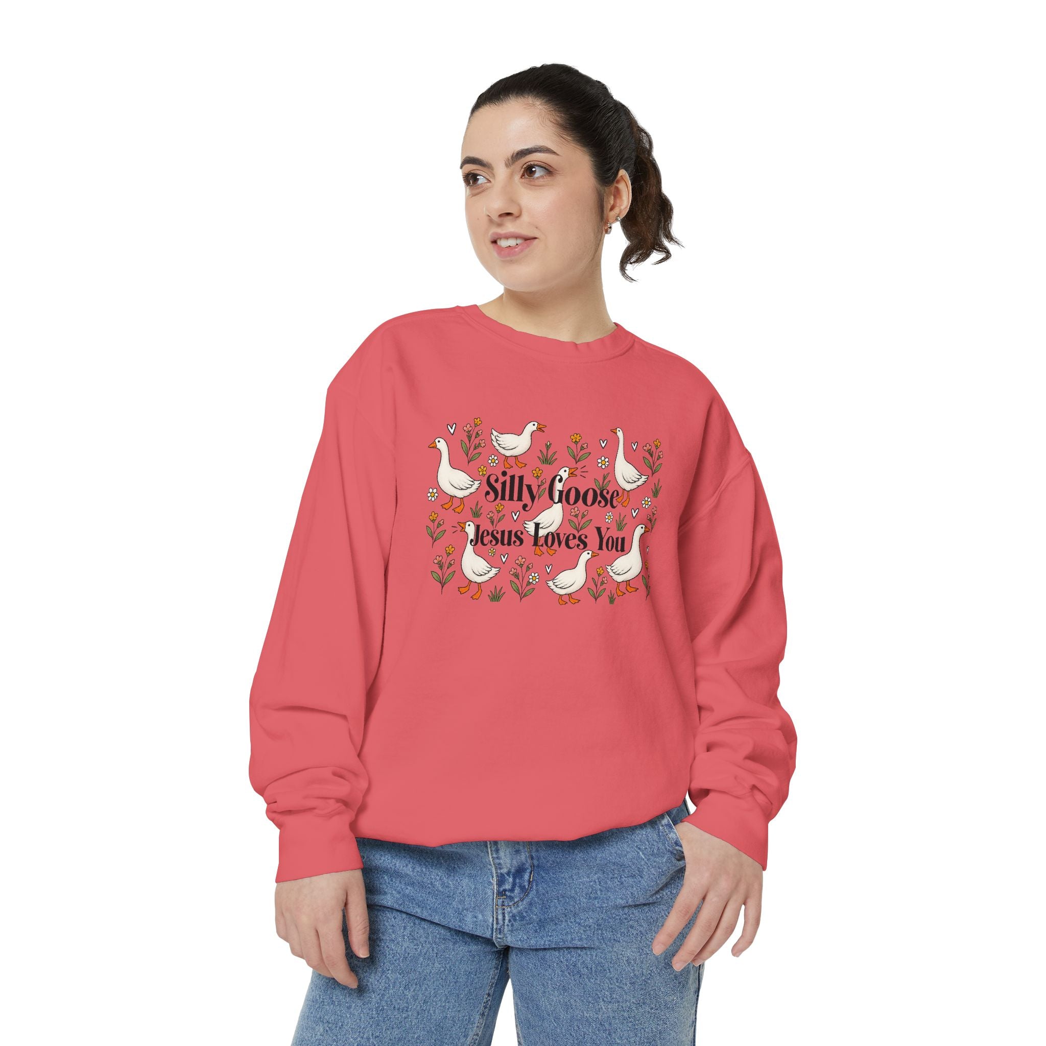 Silly Goose Unisex Garment-Dyed Sweatshirt