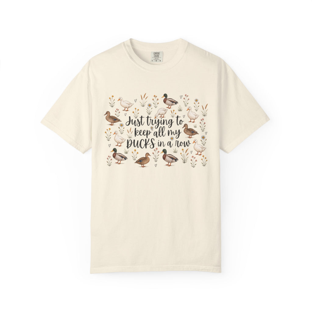 Ducks in a Row Unisex Garment-Dyed T-shirt