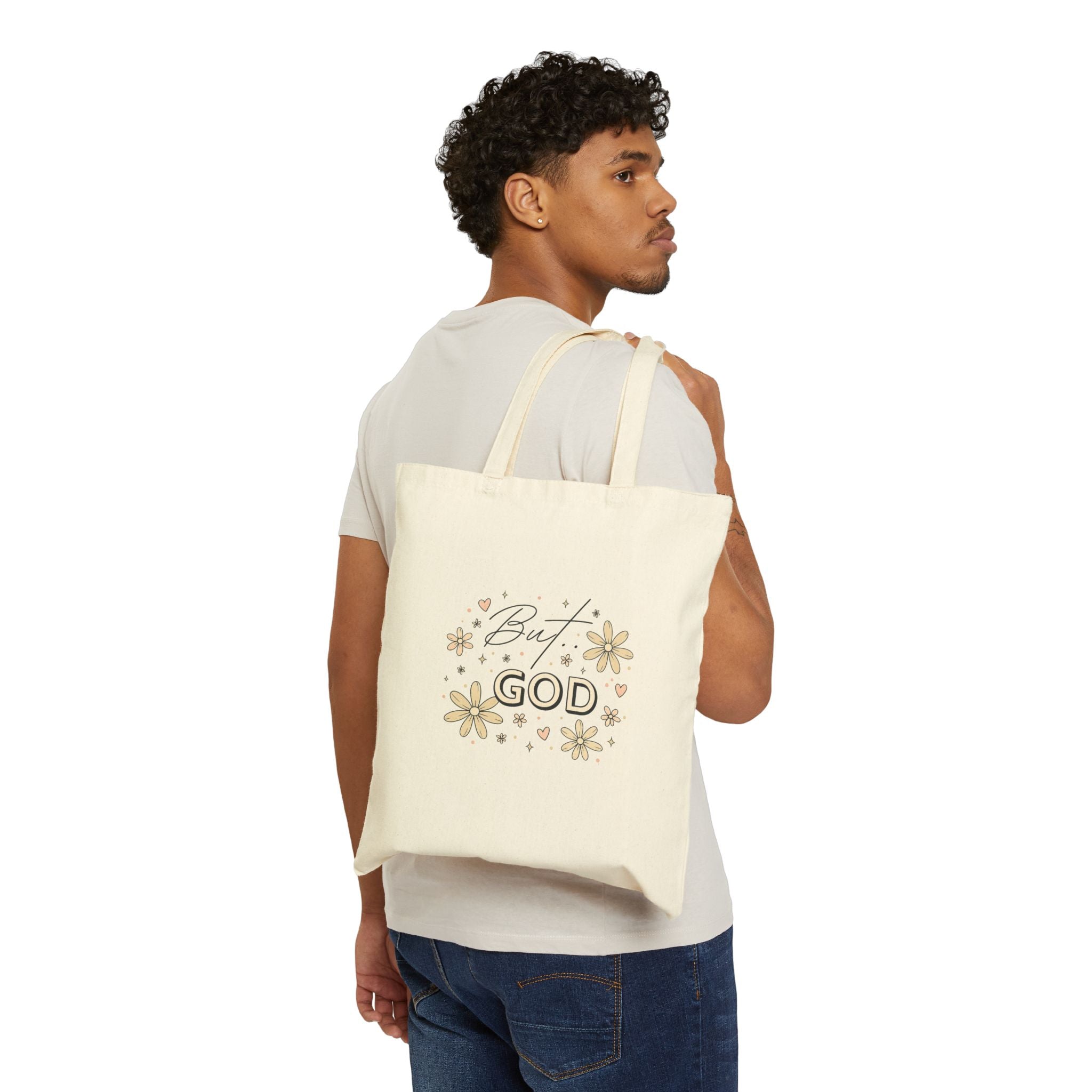 But God Cotton Canvas Tote Bag