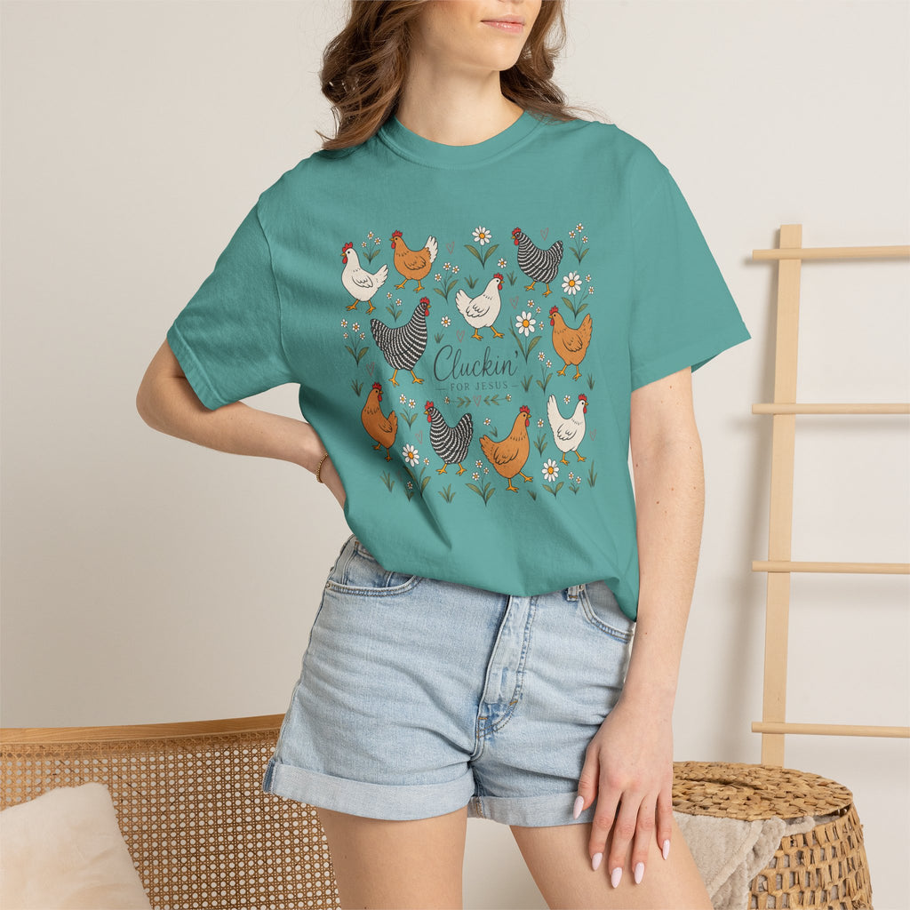 Cluckin Unisex Garment-Dyed T-shirt