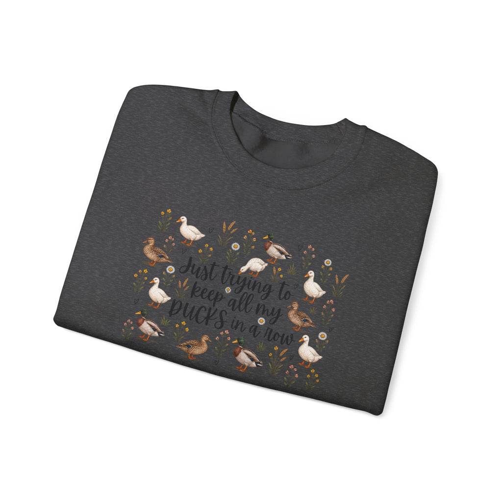 Ducks in a Row Unisex Heavy Blend™ Crewneck Sweatshirt