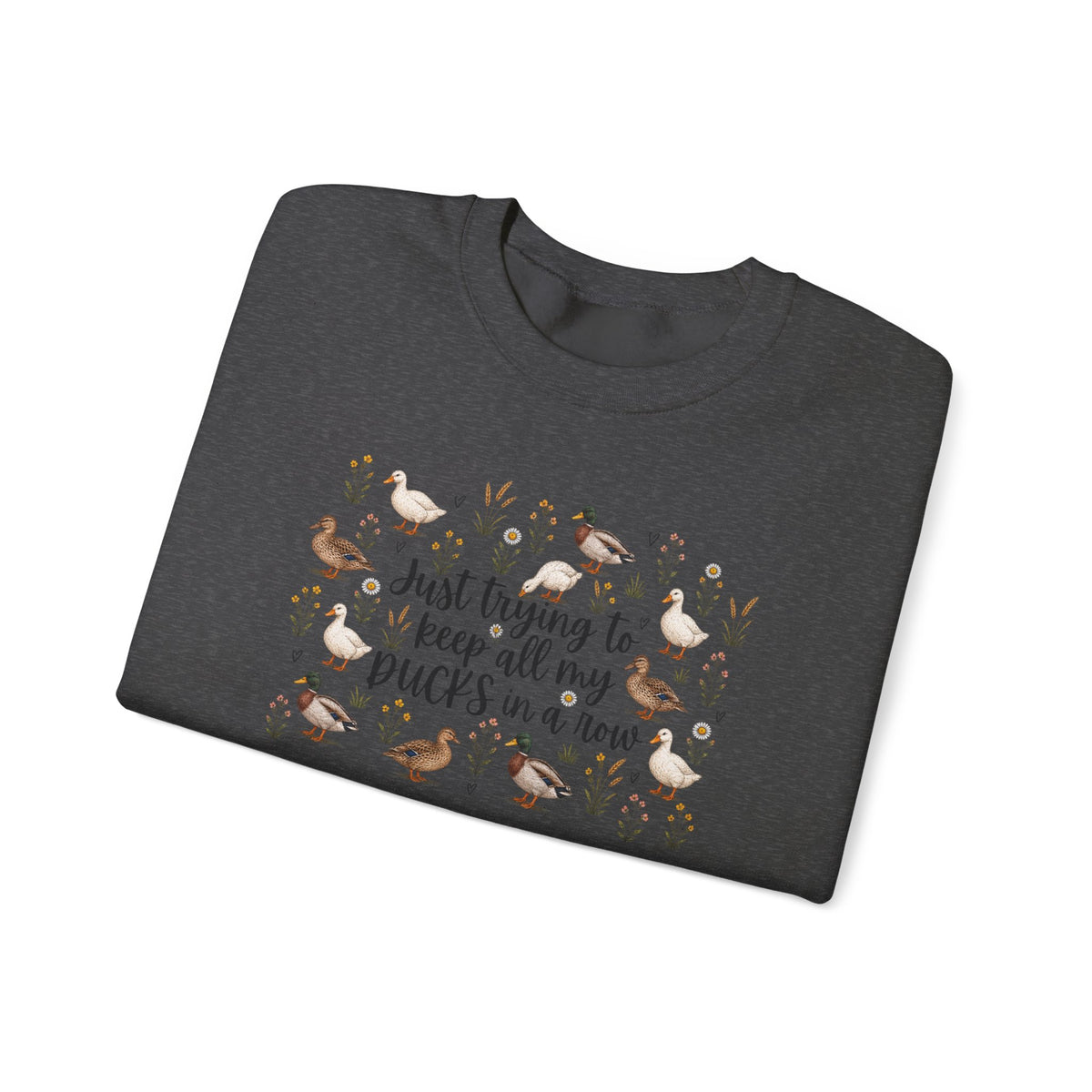 Ducks in a Row Unisex Heavy Blend™ Crewneck Sweatshirt