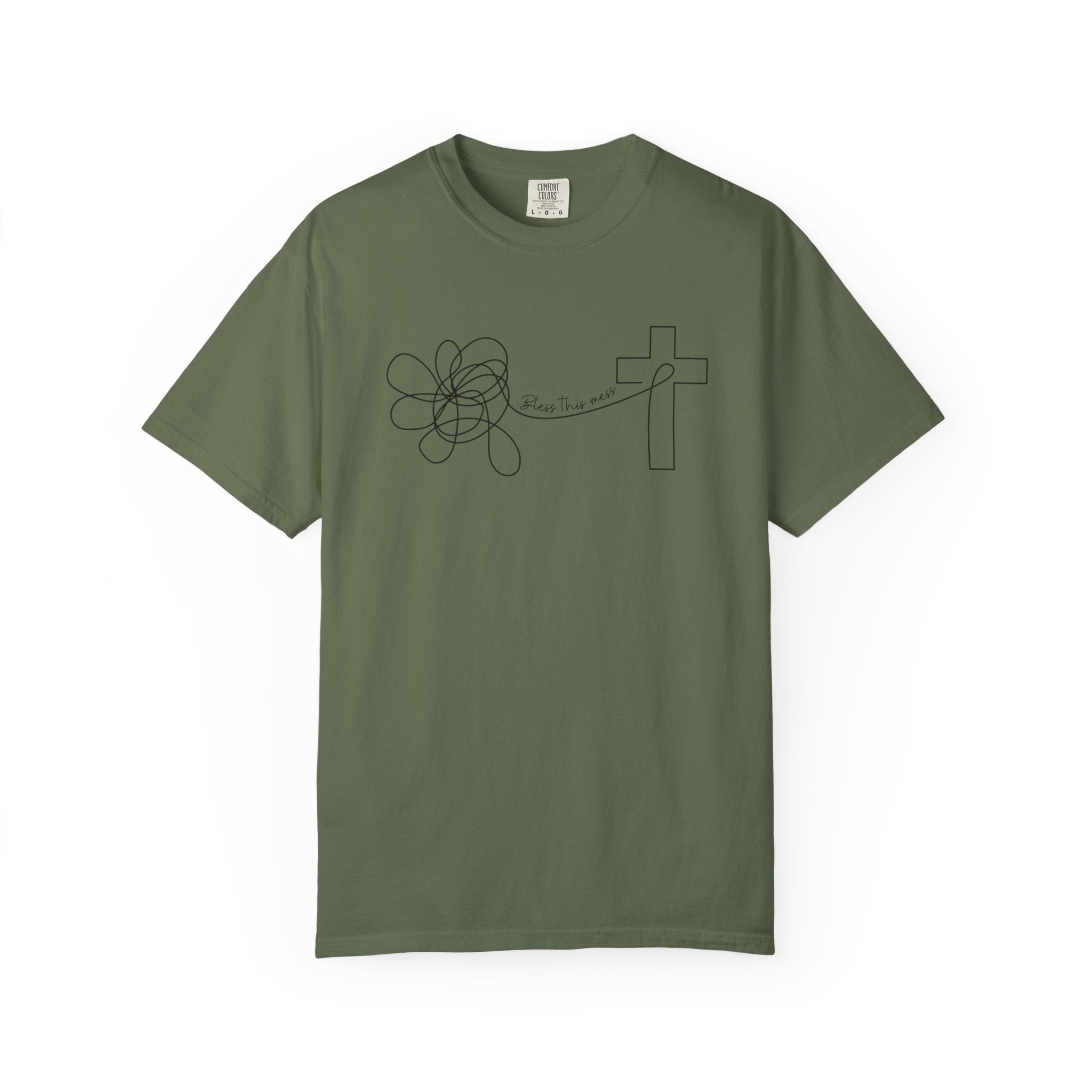 Bless this mess Unisex Garment-Dyed T-shirt