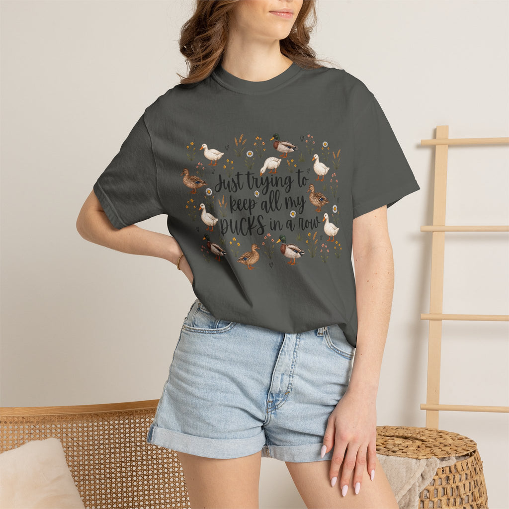 Ducks in a Row Unisex Garment-Dyed T-shirt