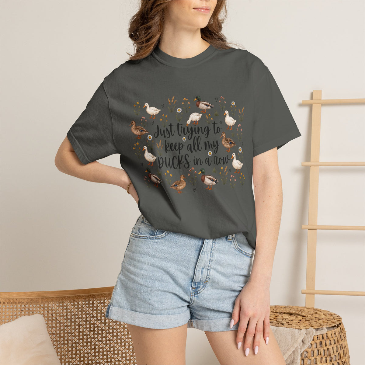 Ducks in a Row Unisex Garment-Dyed T-shirt