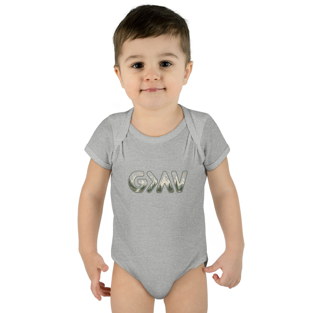 God is greater Infant Baby Rib Bodysuit
