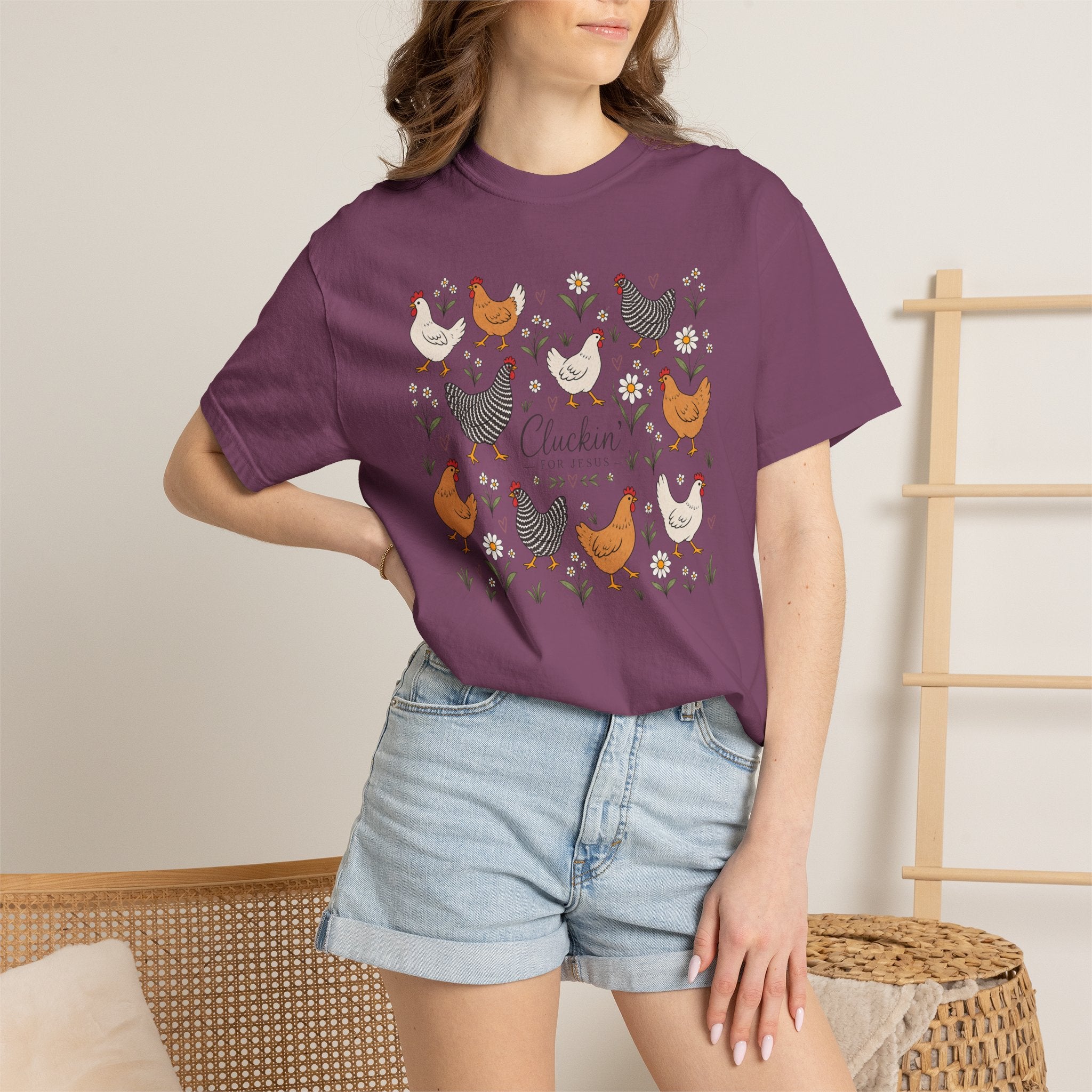 Cluckin Unisex Garment-Dyed T-shirt
