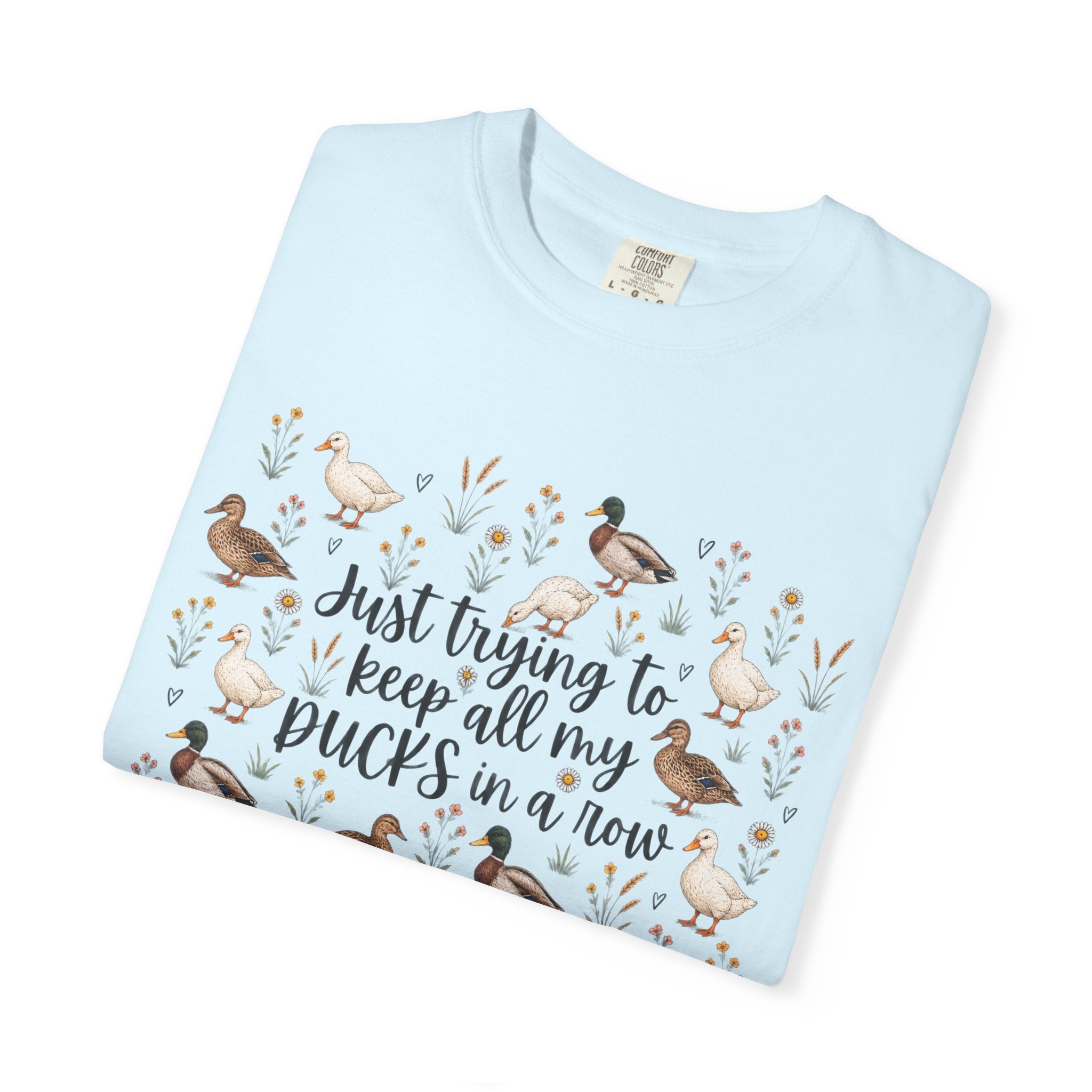 Ducks in a Row Unisex Garment-Dyed T-shirt