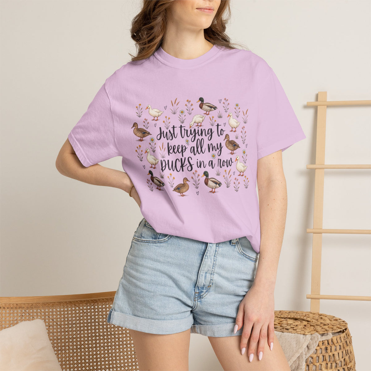 Ducks in a Row Unisex Garment-Dyed T-shirt