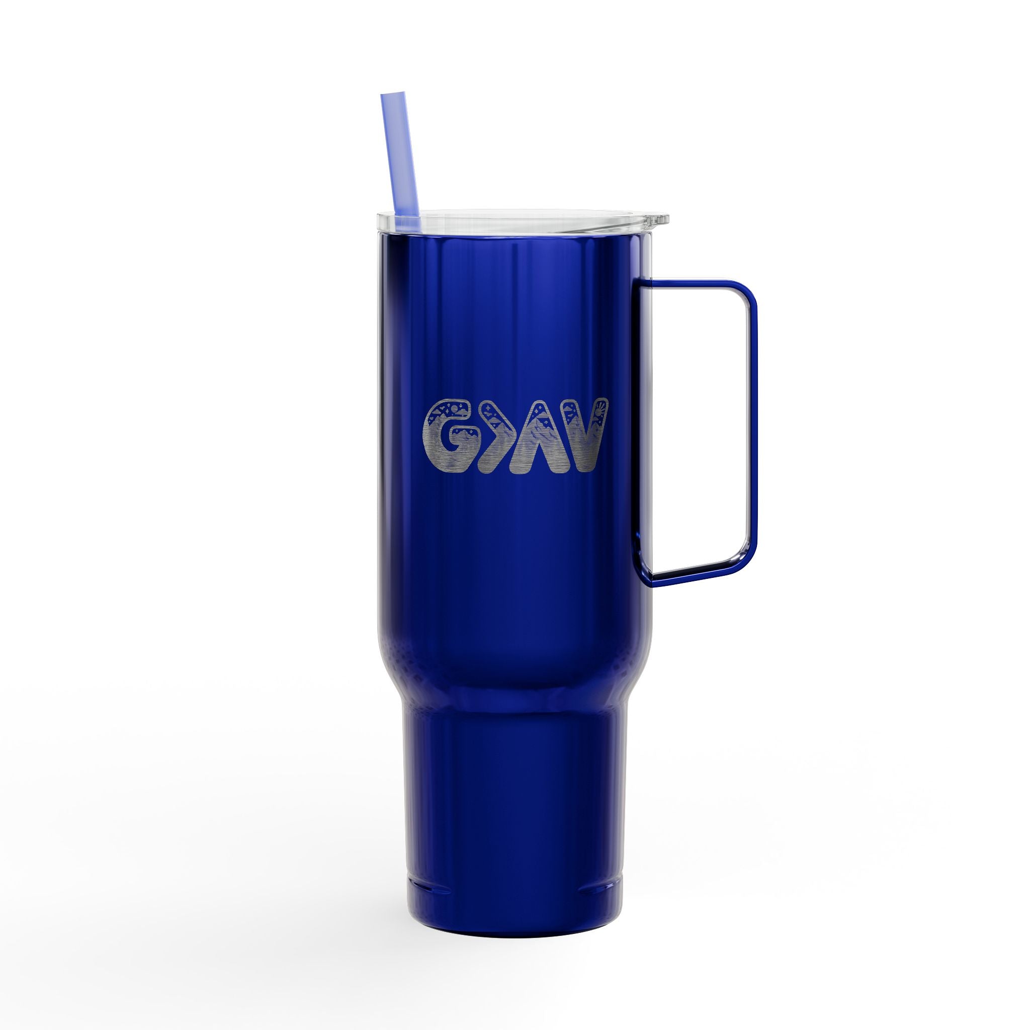 God is greater Insulated Tumbler with Lid, 40oz (Engraving)