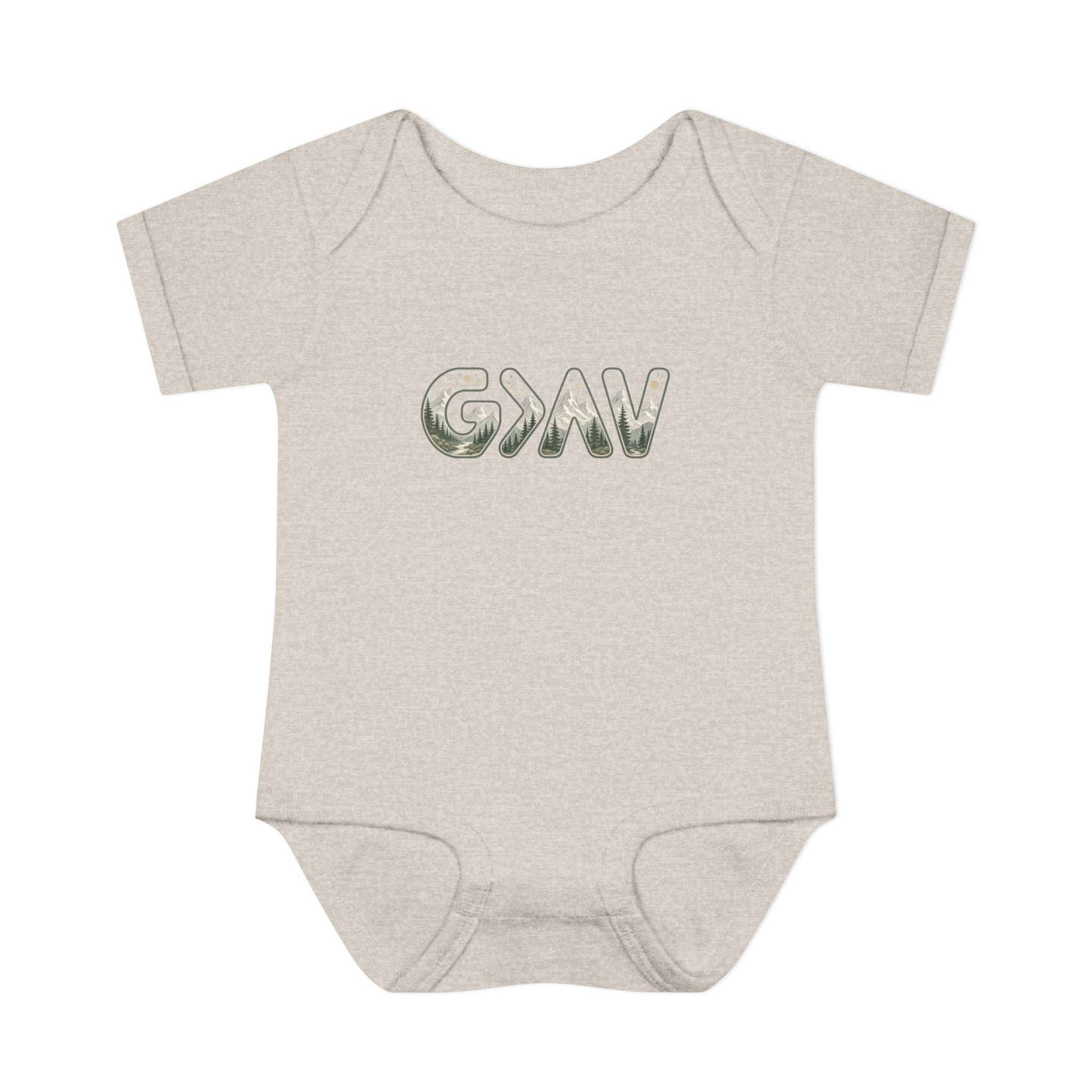 God is greater Infant Baby Rib Bodysuit
