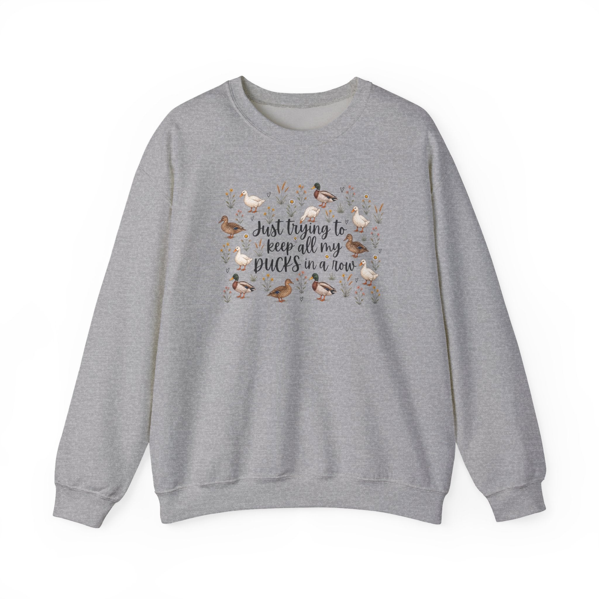 Ducks in a Row Unisex Heavy Blend™ Crewneck Sweatshirt