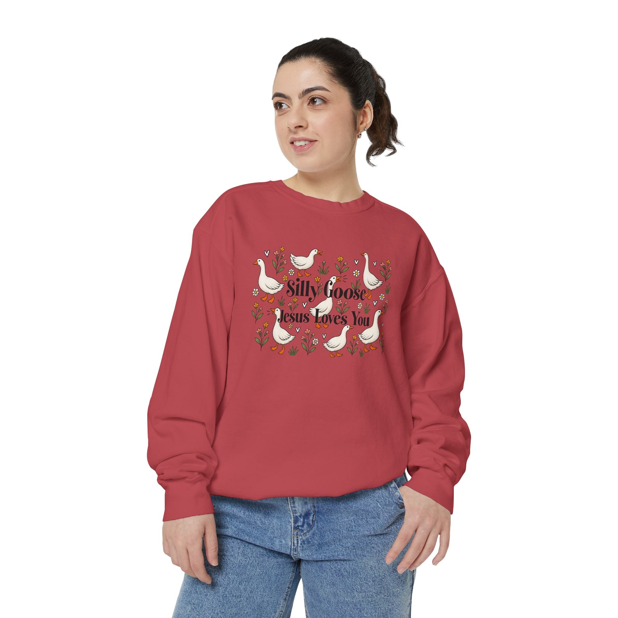 Silly Goose Unisex Garment-Dyed Sweatshirt
