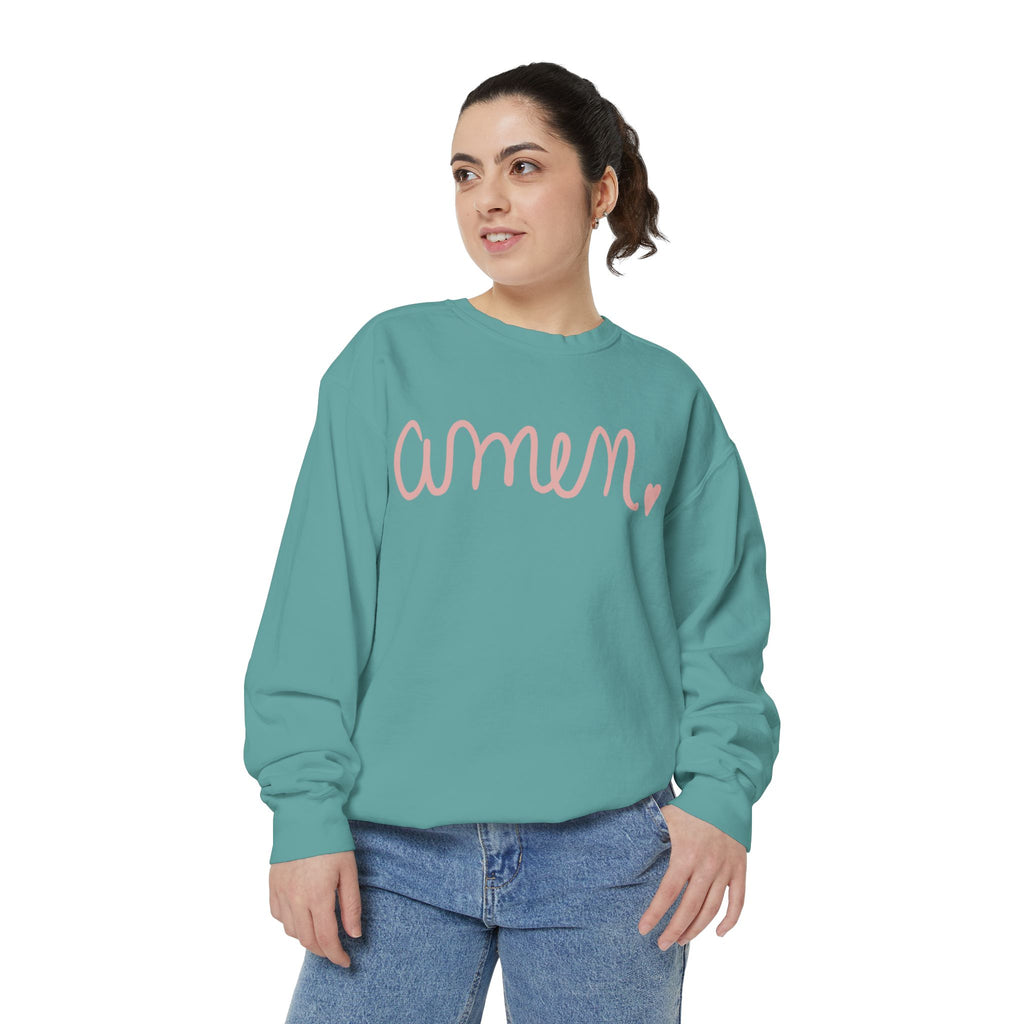 Amen Unisex Garment-Dyed Sweatshirt