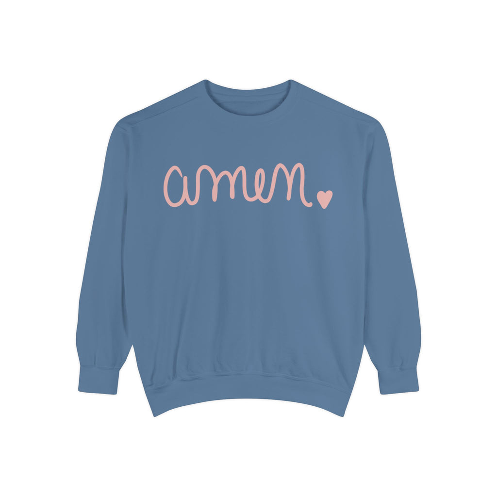 Amen Unisex Garment-Dyed Sweatshirt