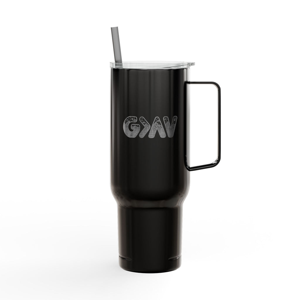 God is greater Insulated Tumbler with Lid, 40oz (Engraving)