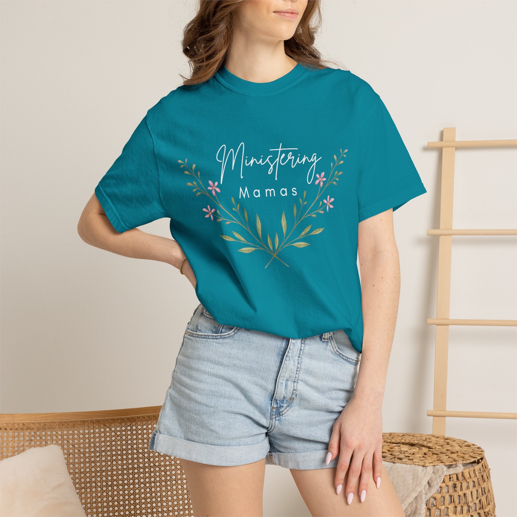 MM floral Unisex Garment-Dyed T-shirt