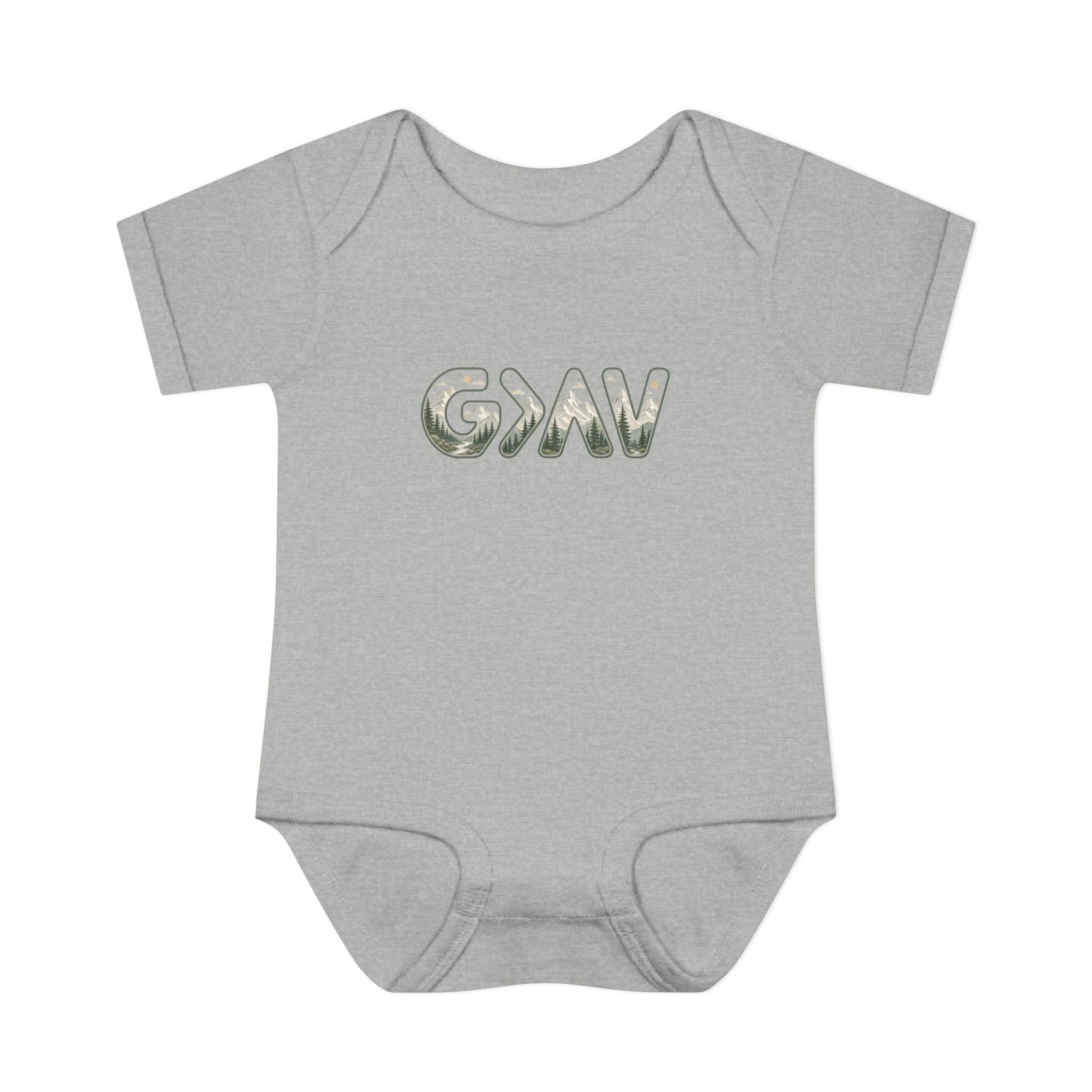 God is greater Infant Baby Rib Bodysuit