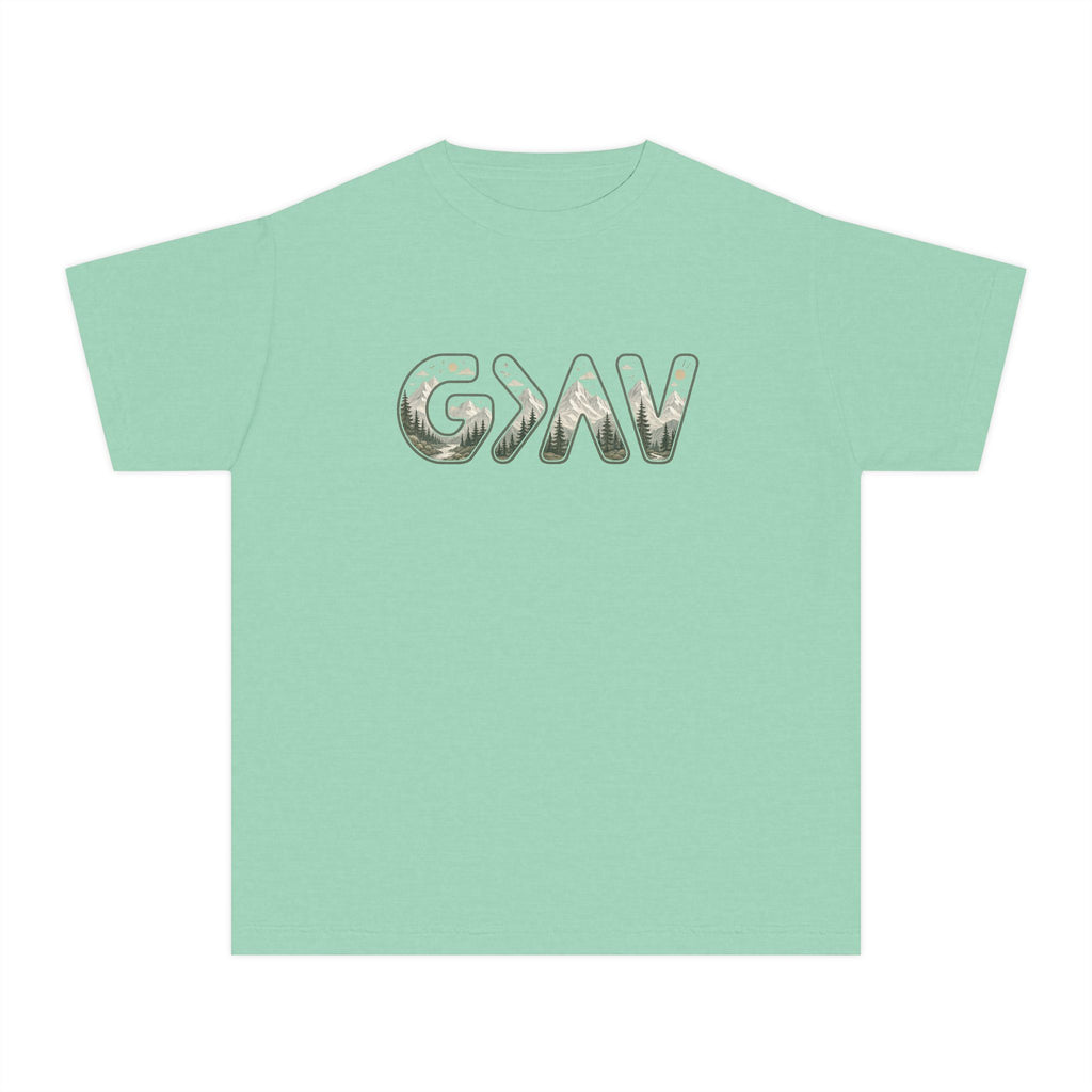 God is greater Youth Midweight Tee