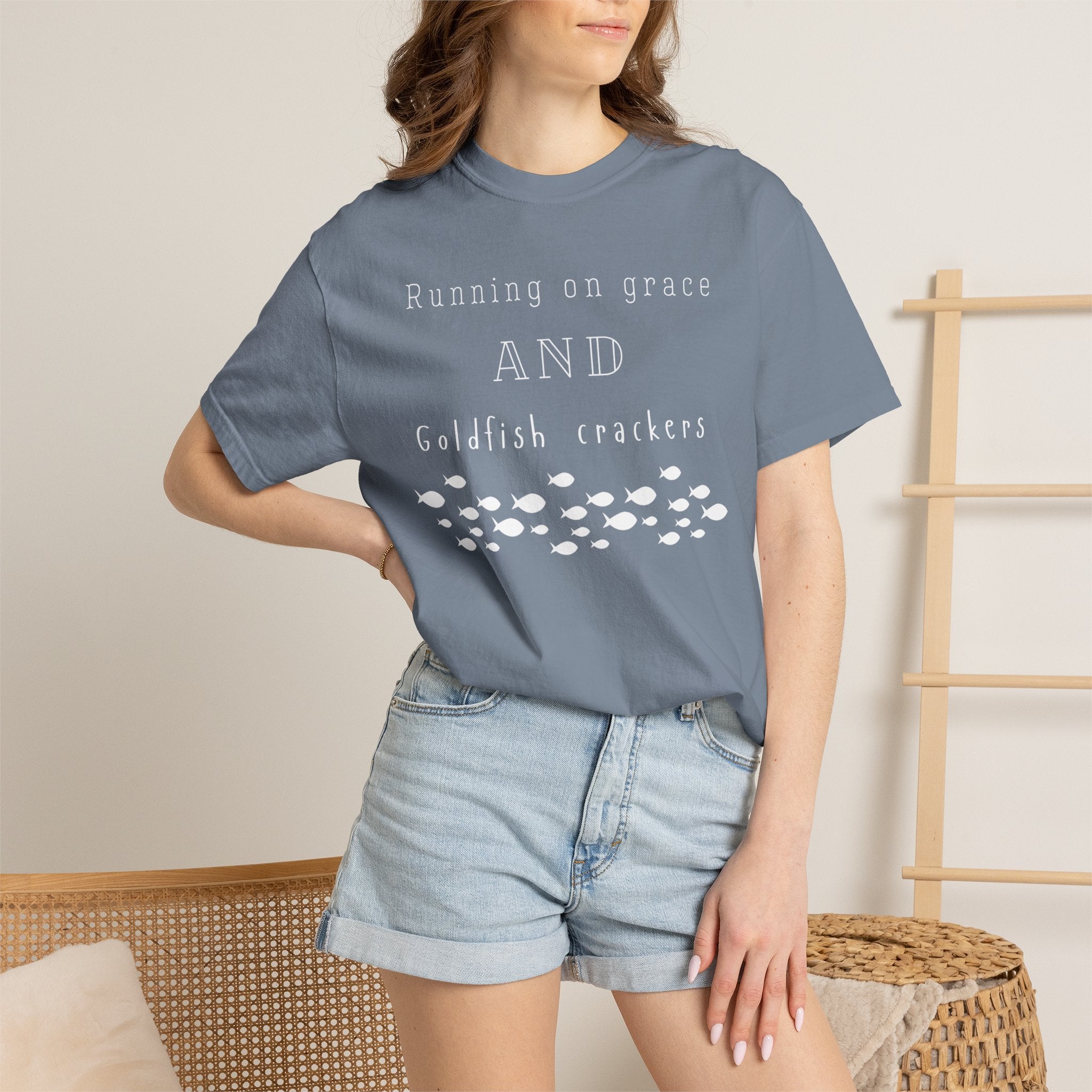 Grace and Goldfish Unisex Garment-Dyed T-shirt