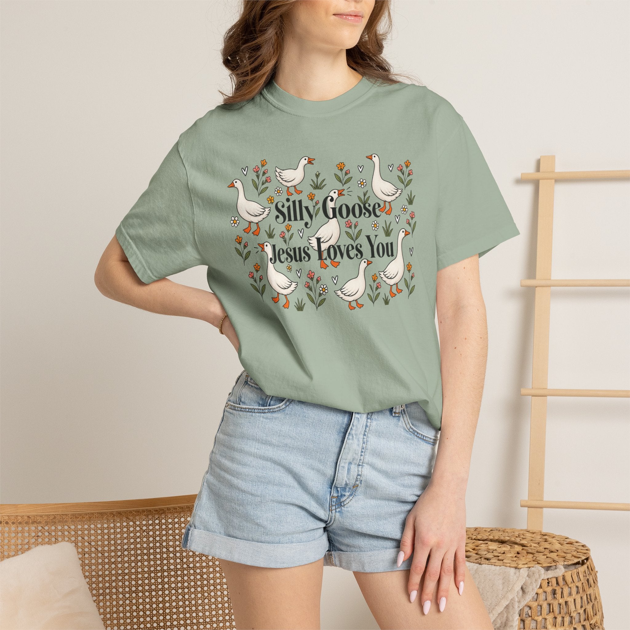 Silly Goose Unisex Garment-Dyed T-shirt