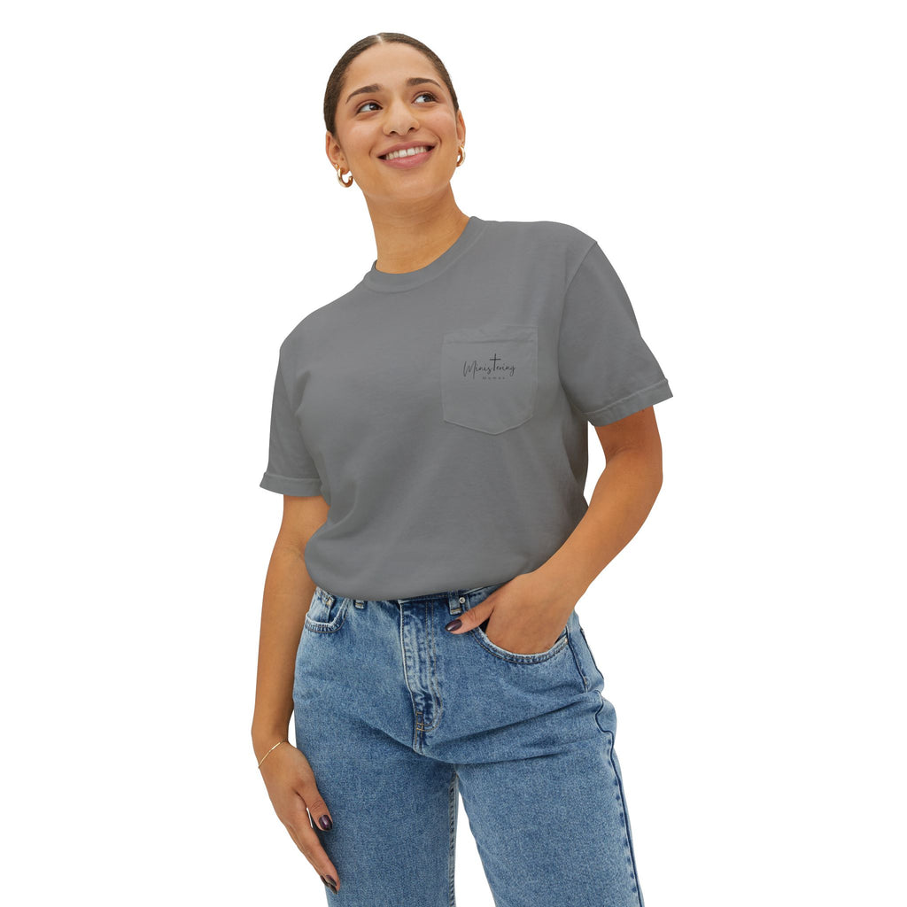 Verse Cross Unisex Garment-Dyed Pocket T-Shirt
