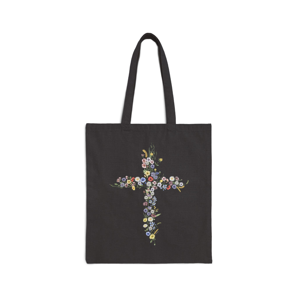 Cross Cotton Canvas Tote Bag