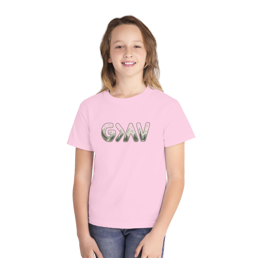 God is greater Youth Midweight Tee