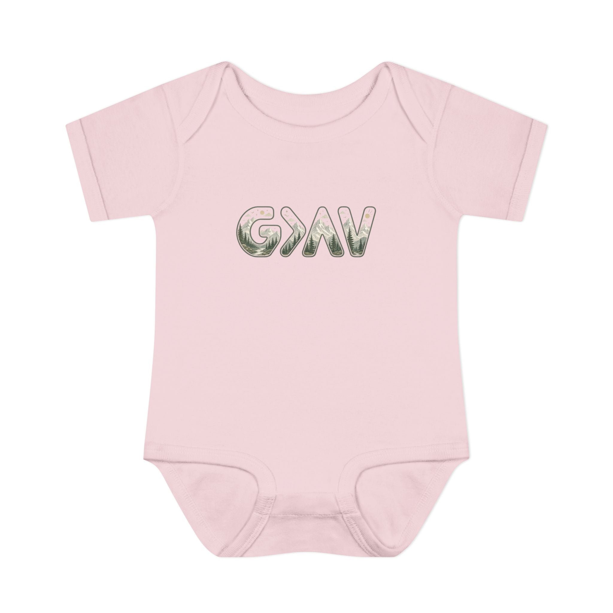 God is greater Infant Baby Rib Bodysuit