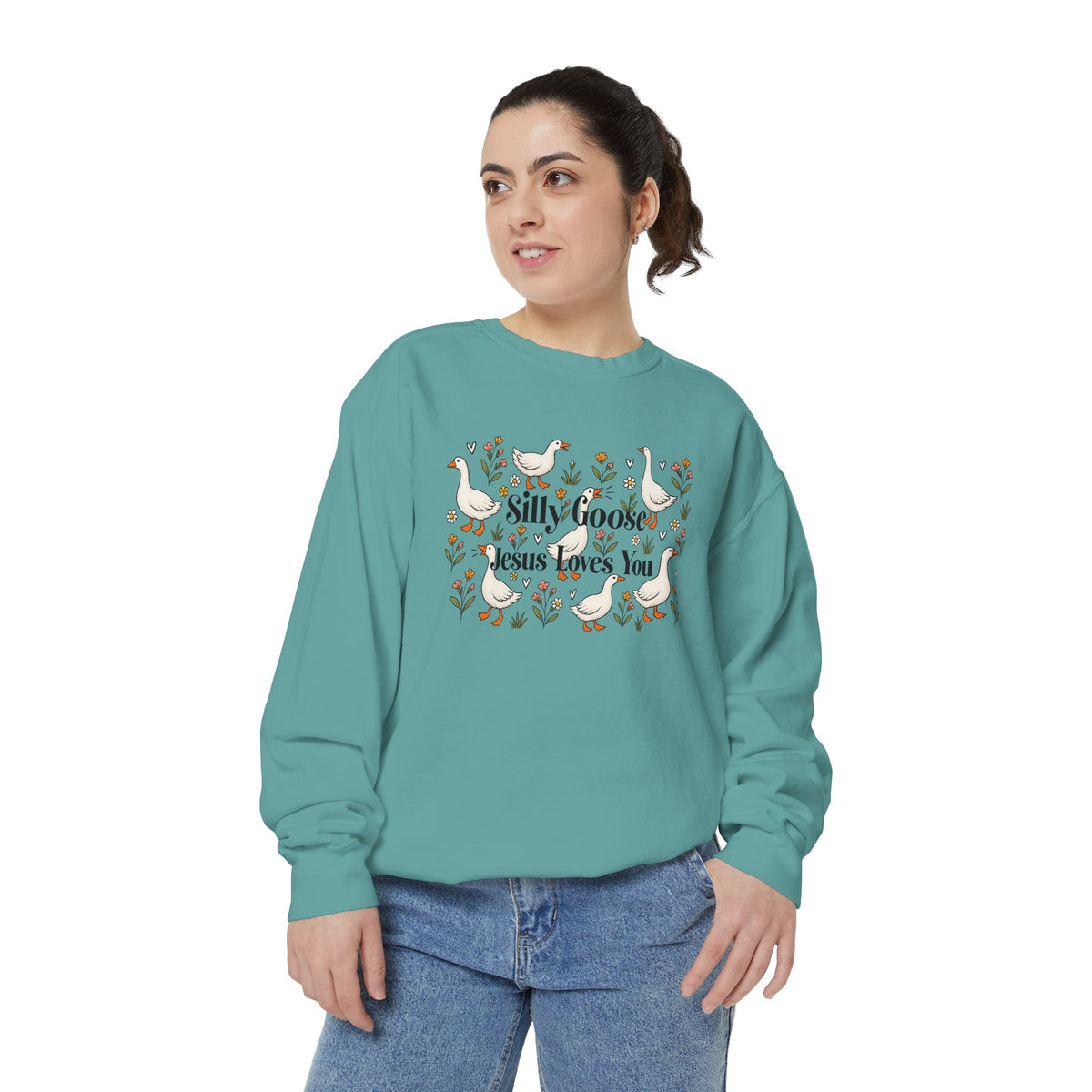 Silly Goose Unisex Garment-Dyed Sweatshirt