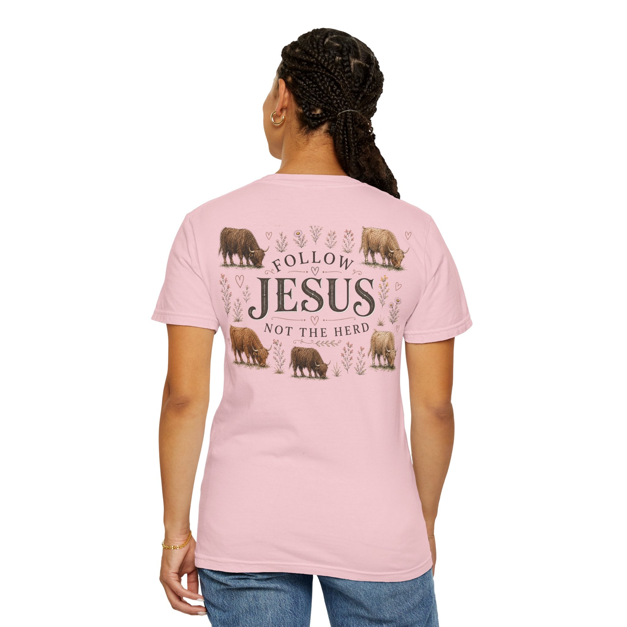 Follow Jesus Unisex Garment-Dyed T-shirt