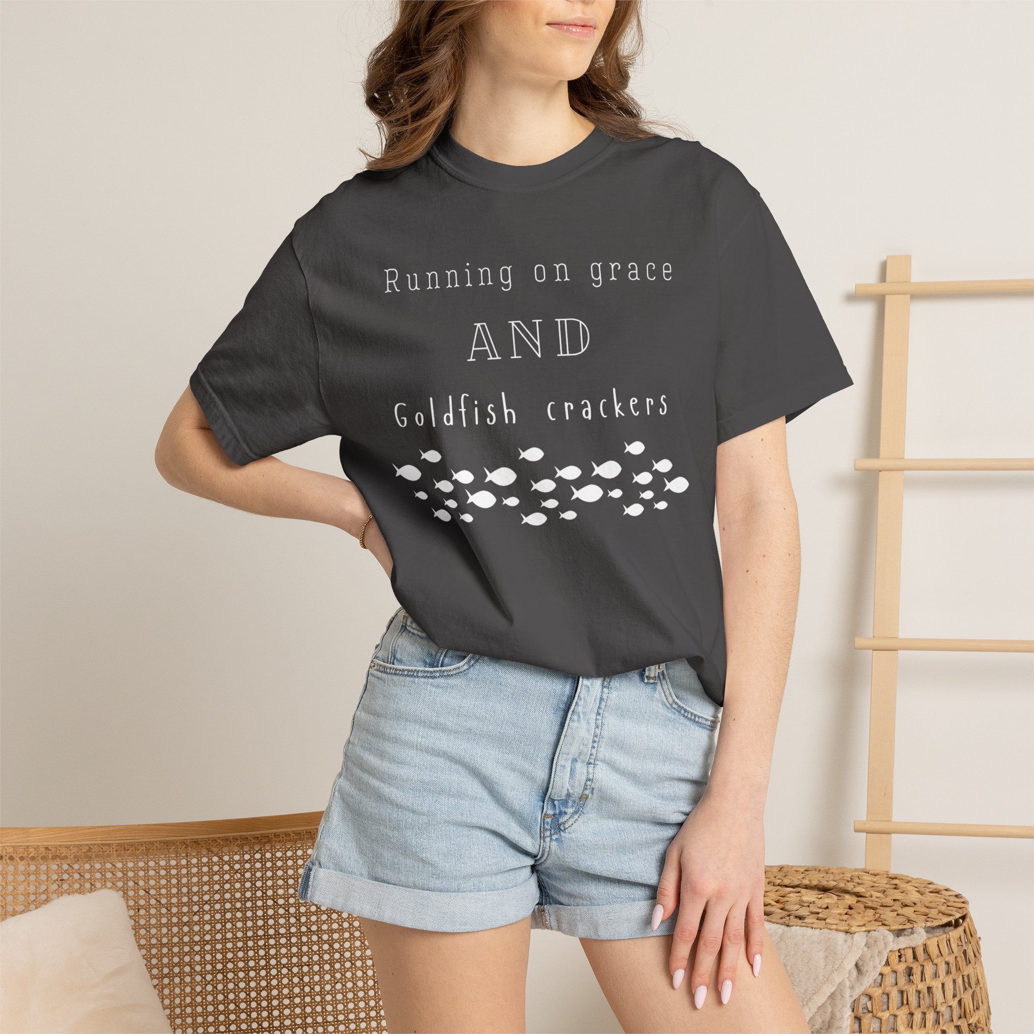 Grace and Goldfish Unisex Garment-Dyed T-shirt