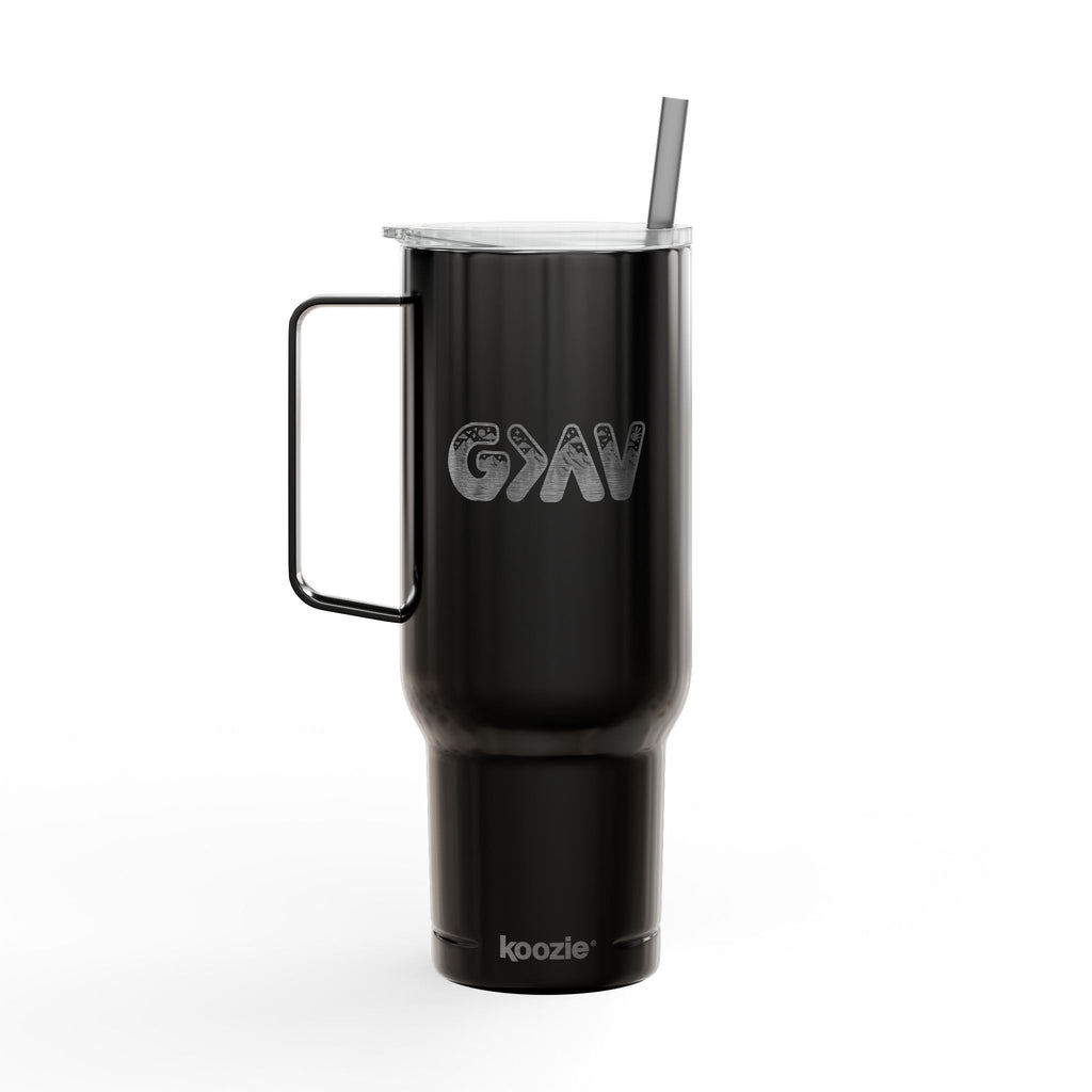 God is greater Insulated Tumbler with Lid, 40oz (Engraving)
