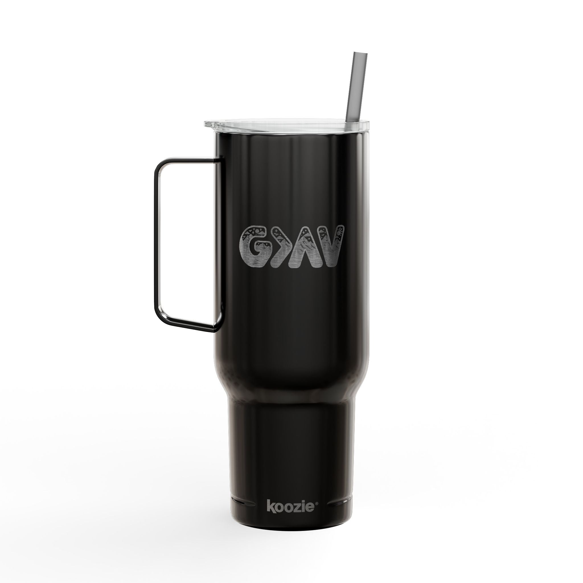 God is greater Insulated Tumbler with Lid, 40oz (Engraving)