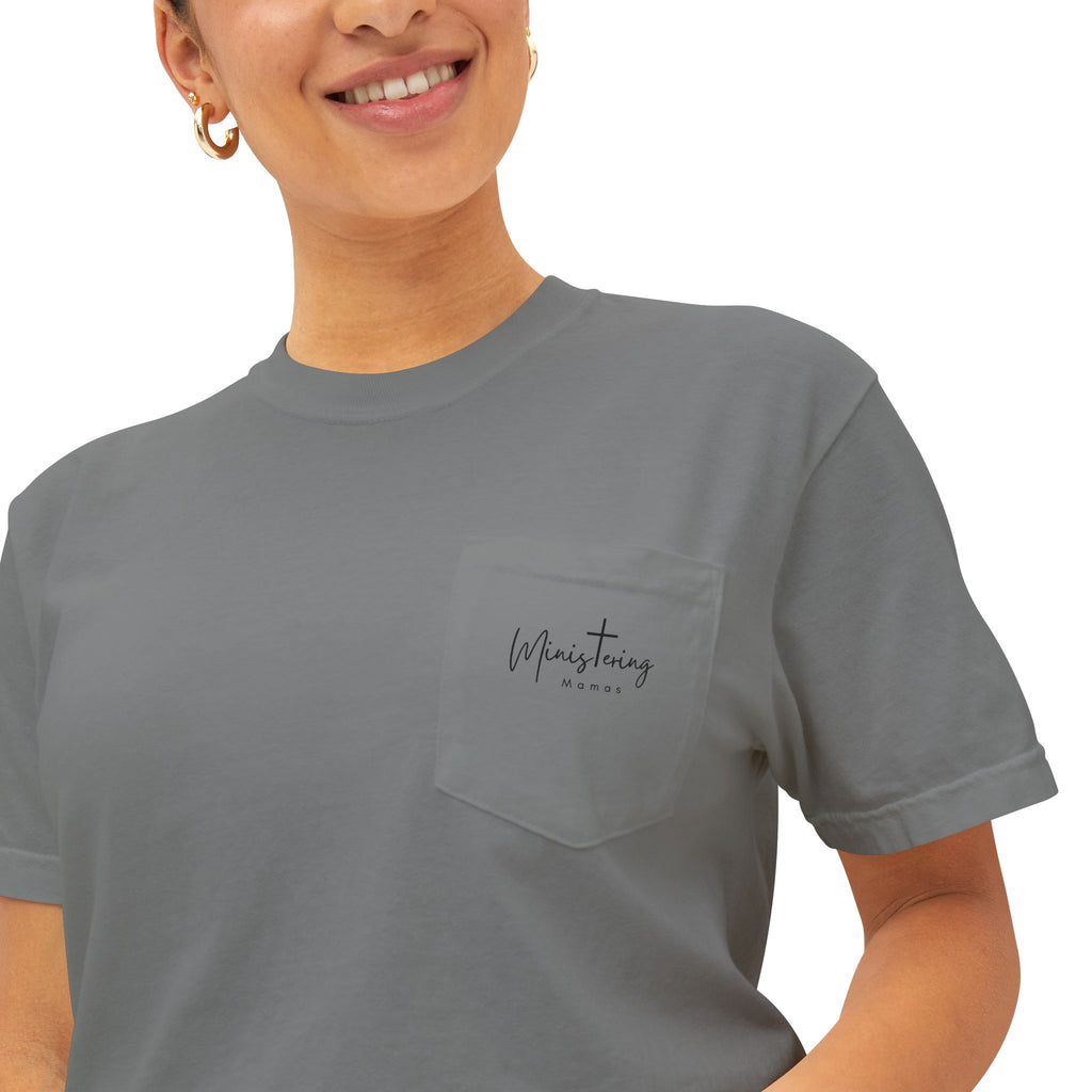Verse Cross Unisex Garment-Dyed Pocket T-Shirt