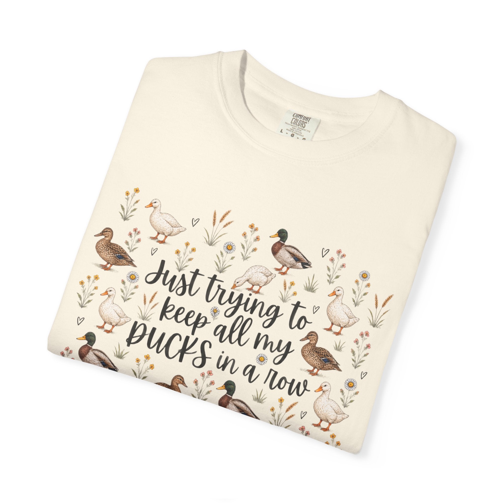 Ducks in a Row Unisex Garment-Dyed T-shirt