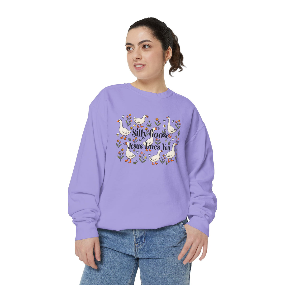 Silly Goose Unisex Garment-Dyed Sweatshirt